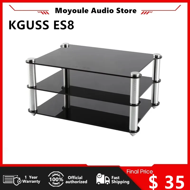 

KGUSS ES8 Exquisite acrylic frame HIFI amplifier amp decoder frame rack transparent equipment