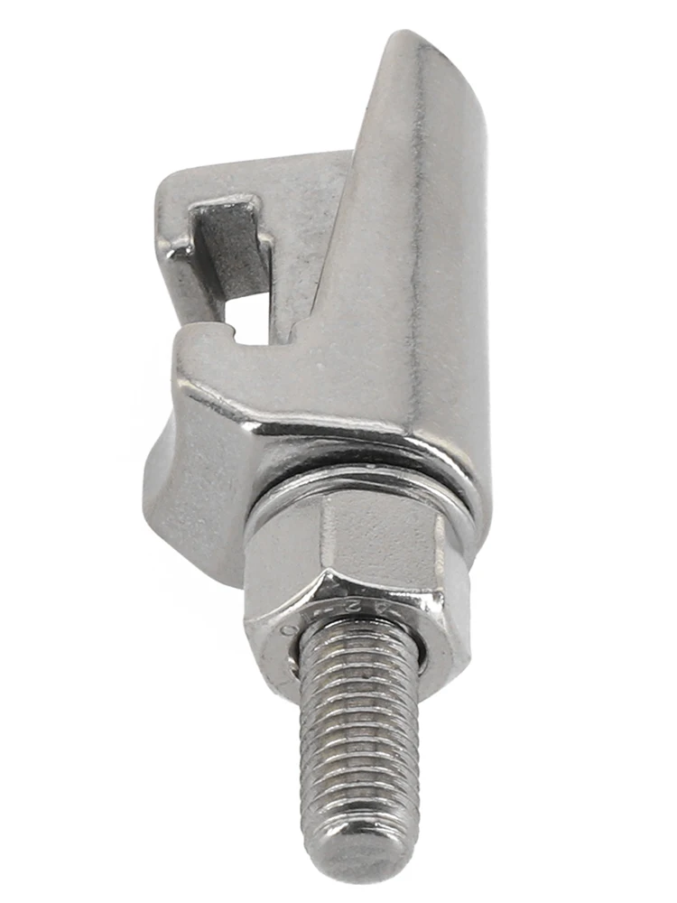 1pcs M8 ISO Double Jaw Clamp C-type Caliper Hook Screw For Secure Vacuum Connection 304 Stainless Steel Vacuum Fitting