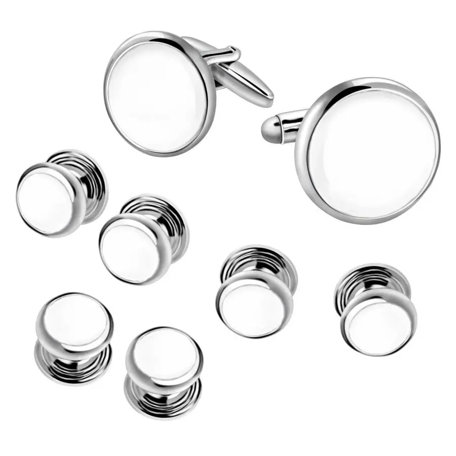 

Набор запонок и пуговиц для смокинга, деловой комплект для рубашек, для бизнеса и свадьбы