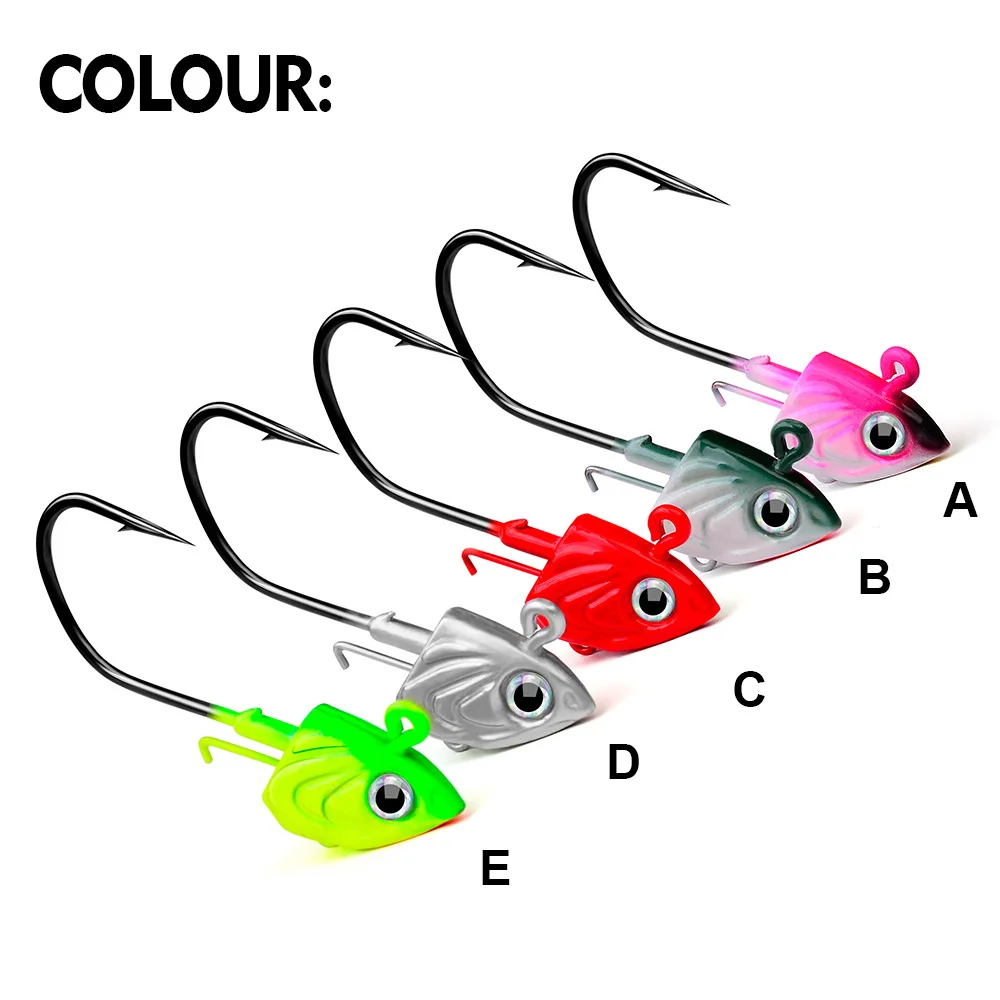 

Sea Yolo T-Tail Soft Fishing Lure With Hook 30g/35g/45g 3D Eye Jig Head Hook Fishing Accessorie Artificial Bait For Carp Fishing