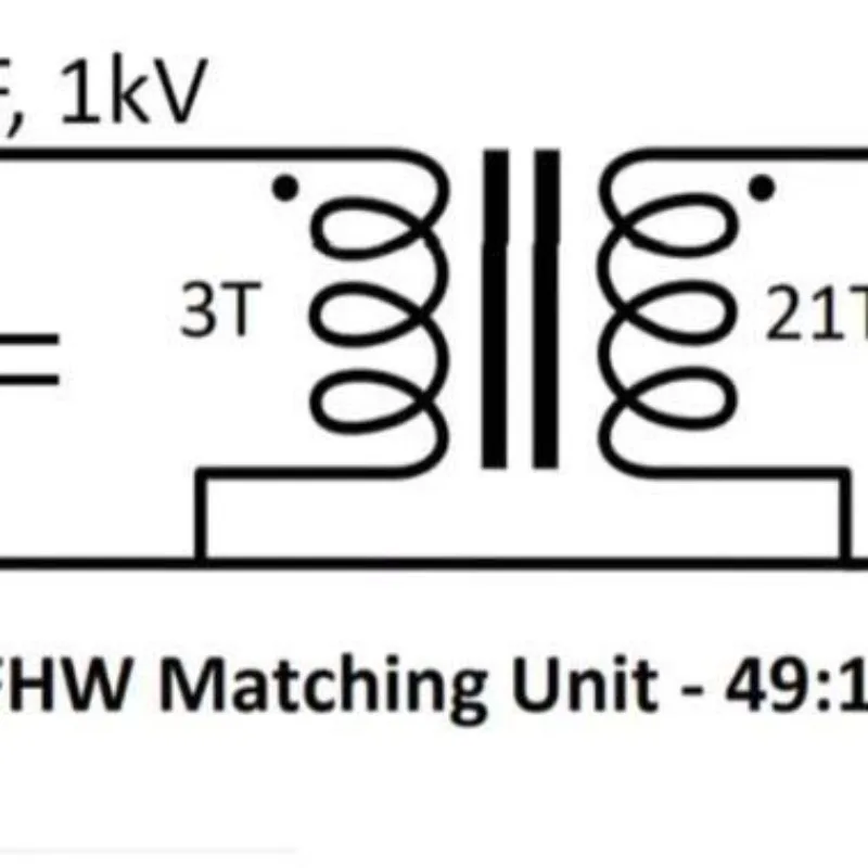 HF Antenna Thumb Feed Barron, Small 49:1 Barron Kit, Quad Band End Feed 5W QRP