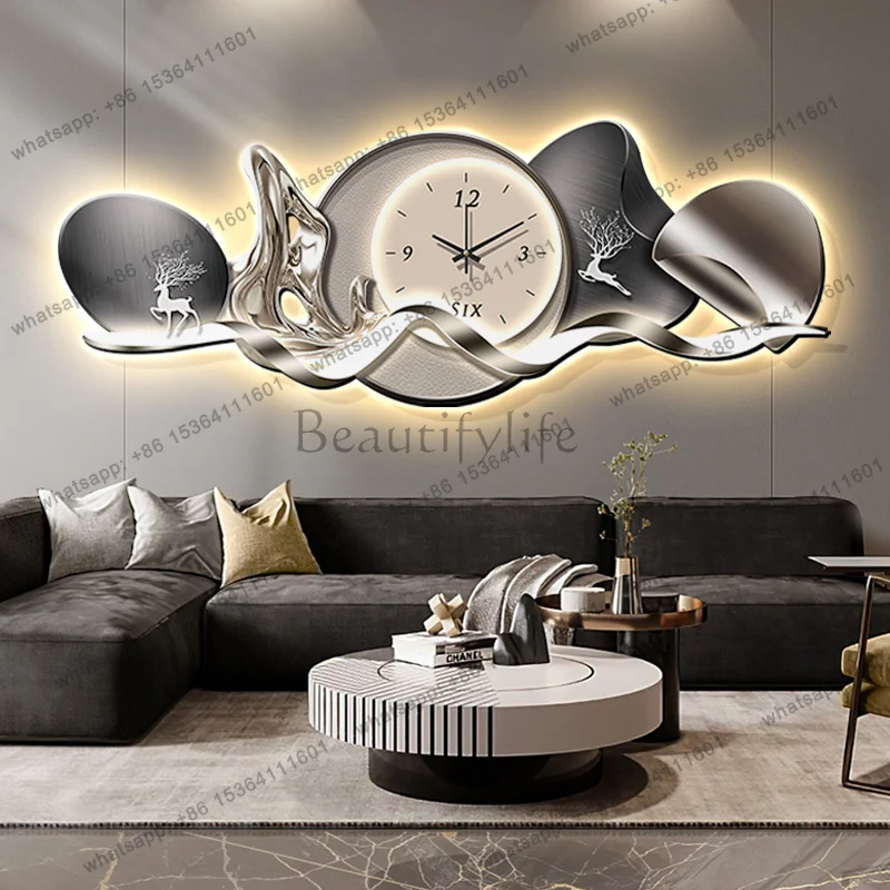 Best Sellers Art Mural Luxury Wall Clocks Interior Aesthetic Silent Minimalist Wall Watch Nordic Restaurant Reloj Pared Home Dec