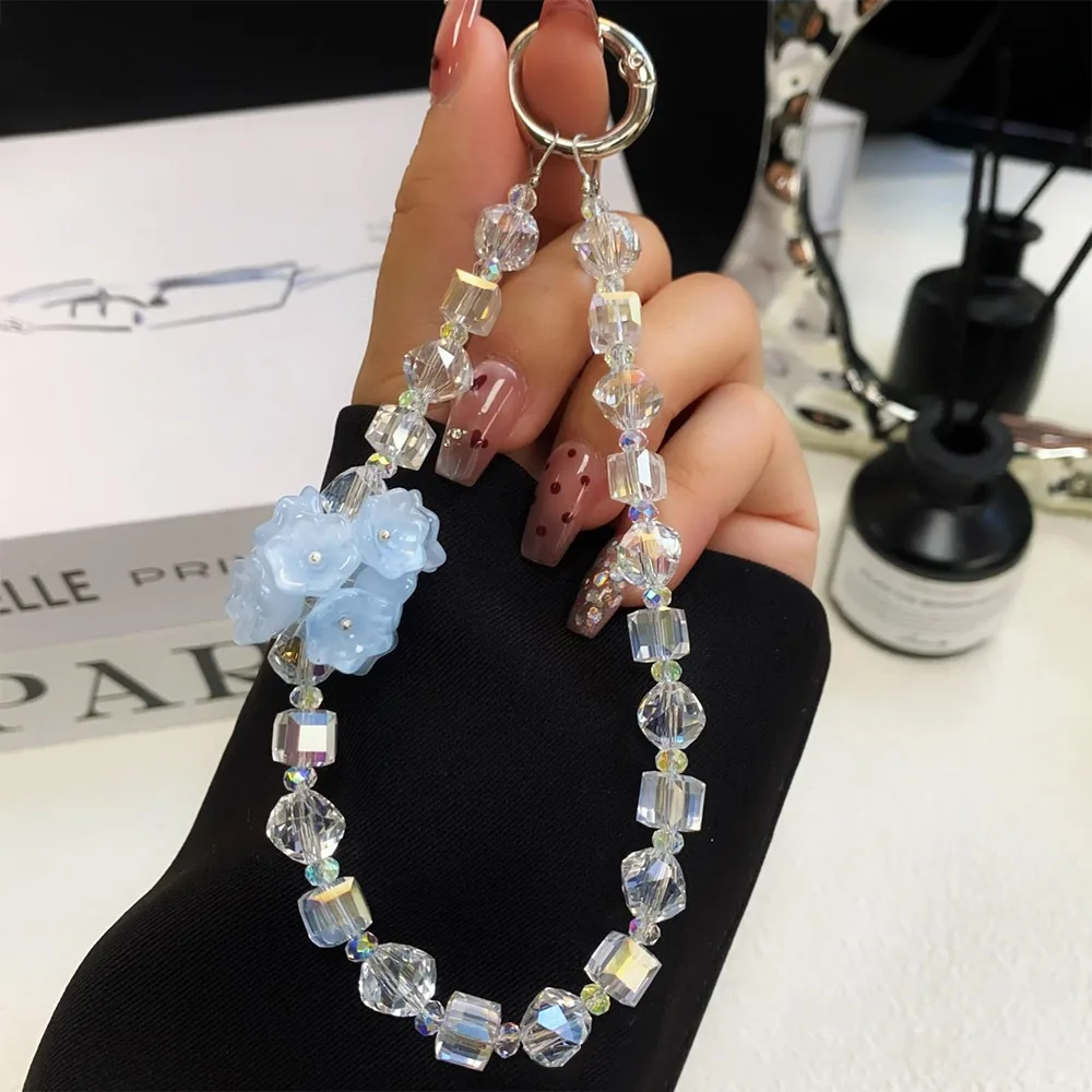 

Модный ремешок для мобильного телефона с кристаллами, ручная работа, сумка для рукоделия, подвеска, анти-потерянная веревка для телефона