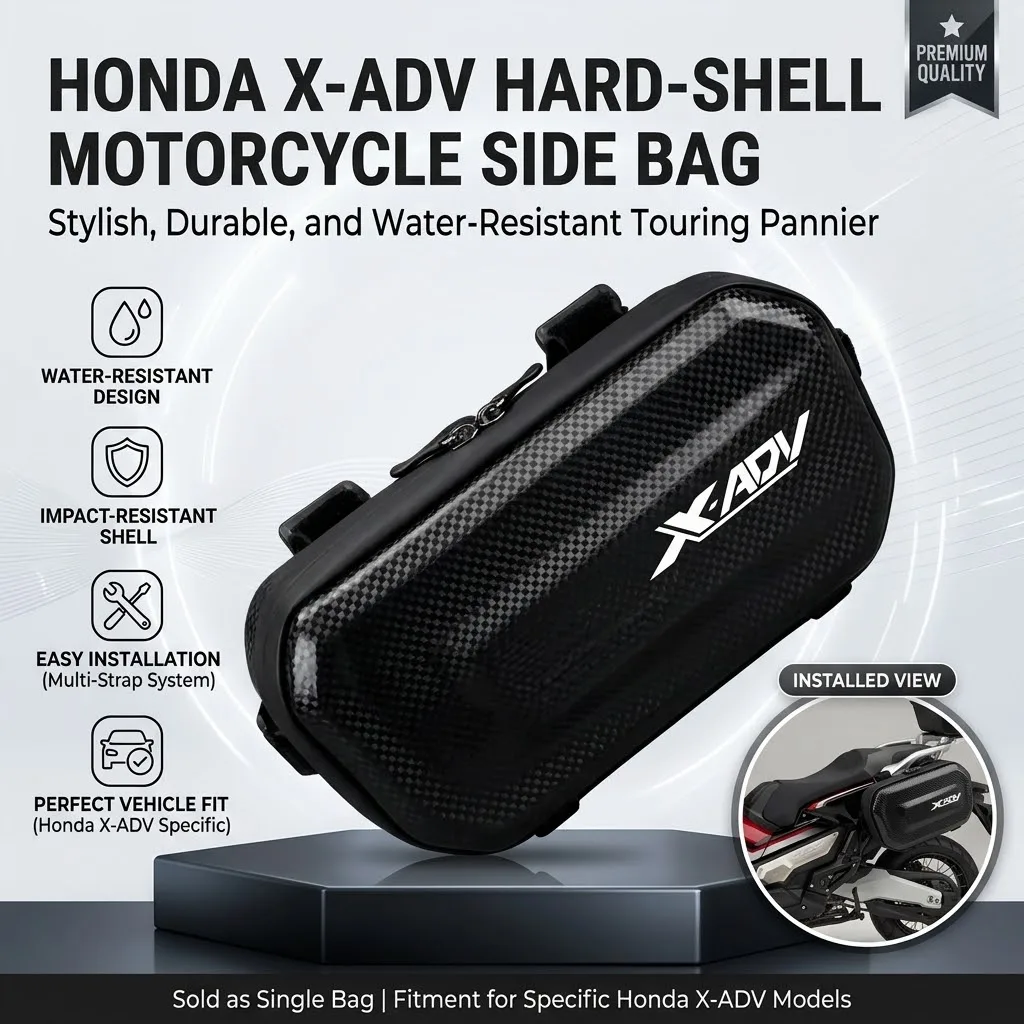 Easy To Clean Large Capacity EVA Motorcycle Saddle Bag Tool Bag With LOGO For Honda XADV 750 X-ADV X ADV 750 XADV750 X-ADV750