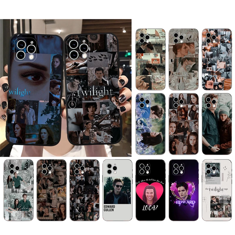 Phone Case For iPhone 16 15 14 Pro Max 16 15 14 13 12 Pro 15 14 Plus SE Twilight Edward and bella Case Funda