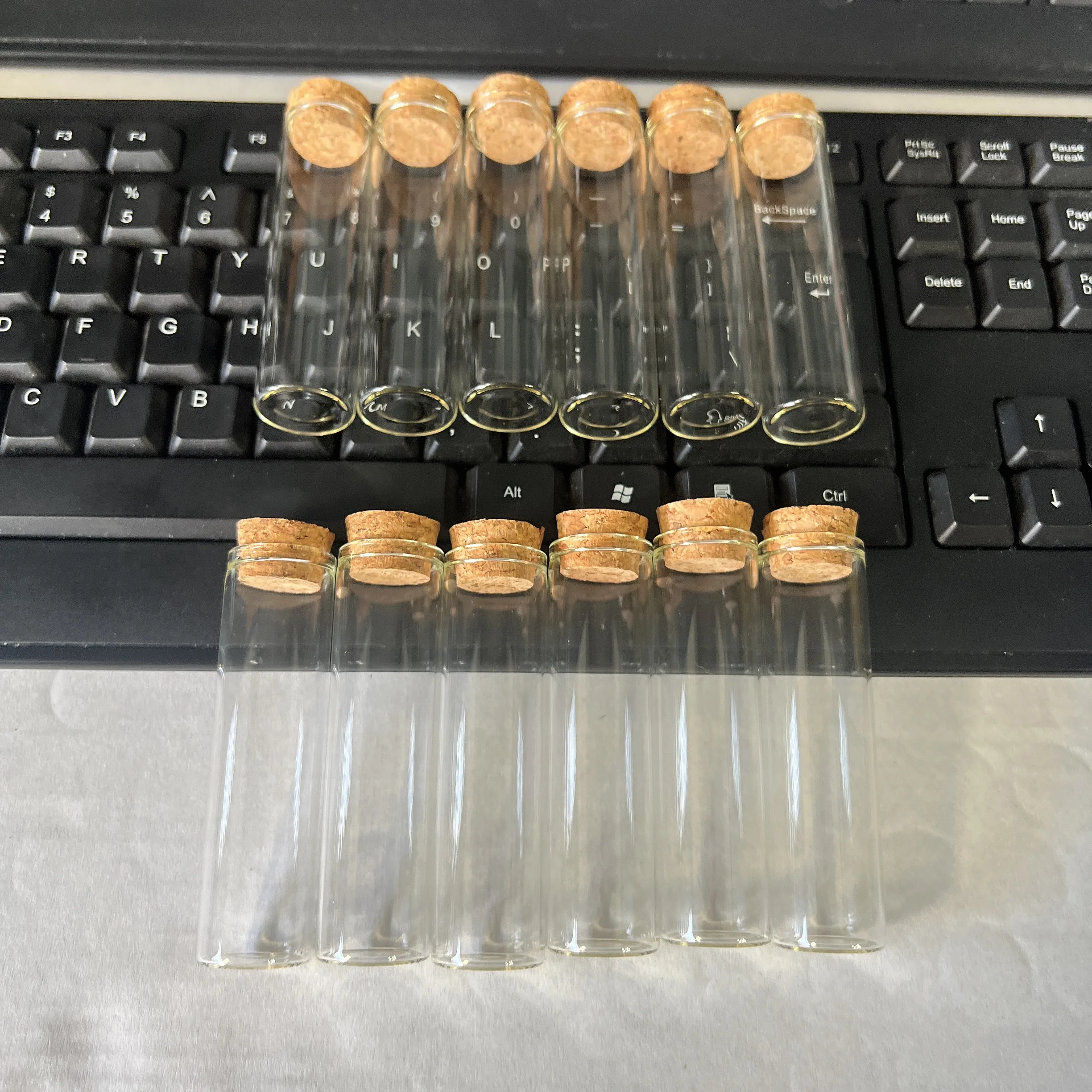 24/50 pieces 20ml Glass Bottle Stopper 22×80mm Glass Jars Test Tube Mini Container Tiny DIY  Small glass Bottles Wedding Gift