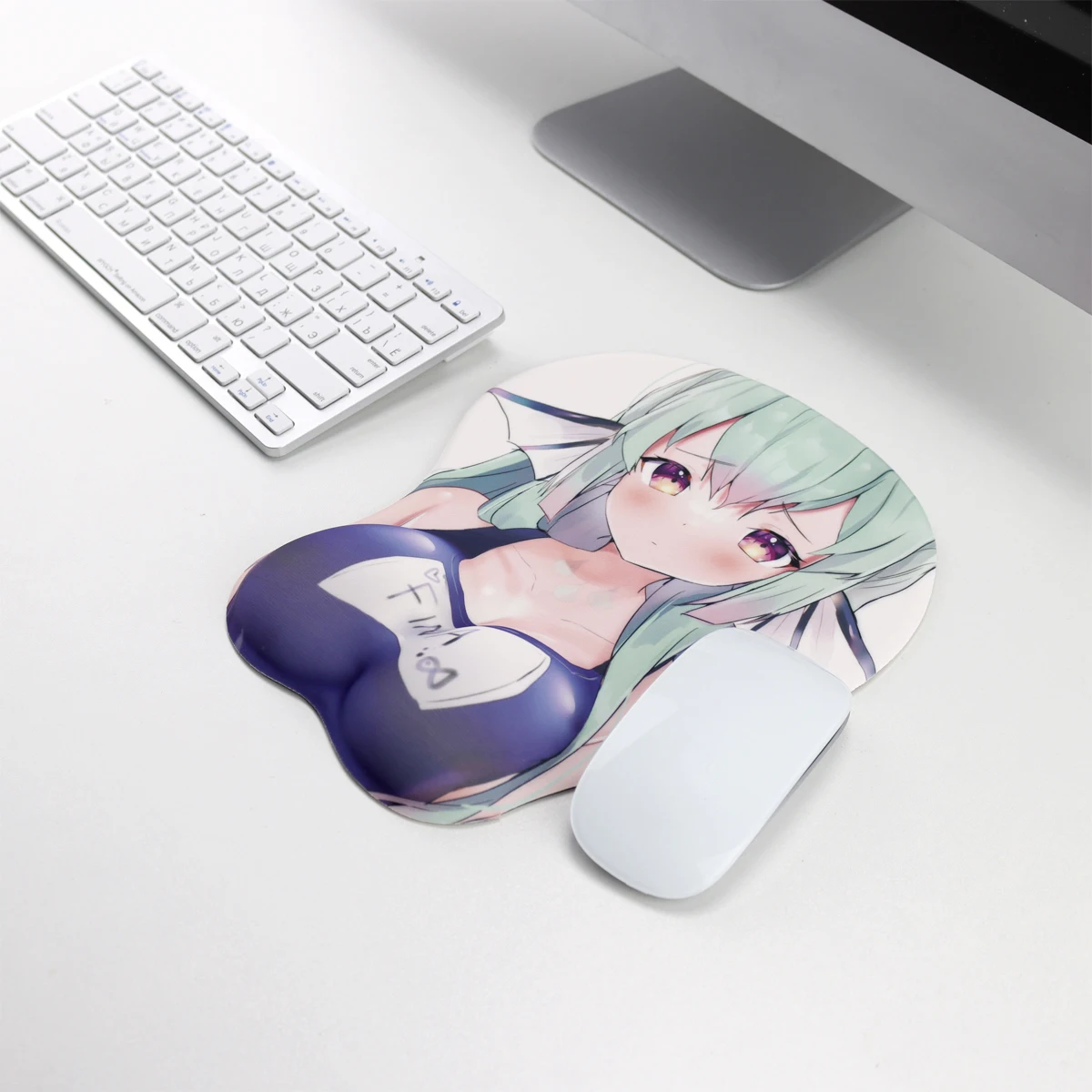 لوحة ماوس ثلاثية الأبعاد سوار معصم من السيليكون لوحة ماوس أنيمي هنتاي مثير لوحة المفاتيح السجاد ل DOTA 2 CSGO LOL Overwatch Mercy Alfombrilla Raton #1