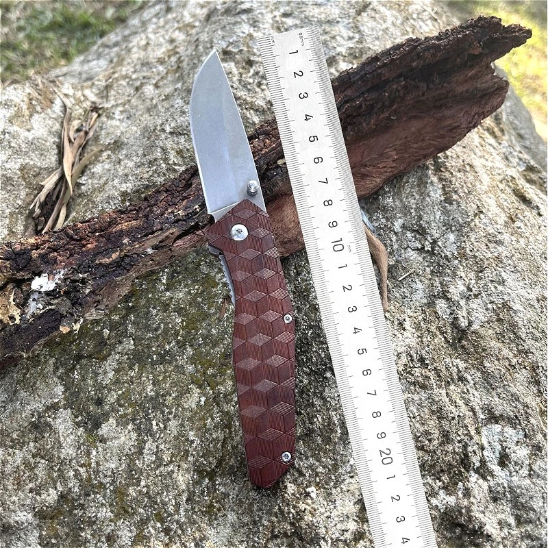 

ZD018 Folding Pocket Outdoor Camping Survival Knife Tactical Hiking D2 Blade Portable Utility Fruit Self-defense EDC Tool Knives