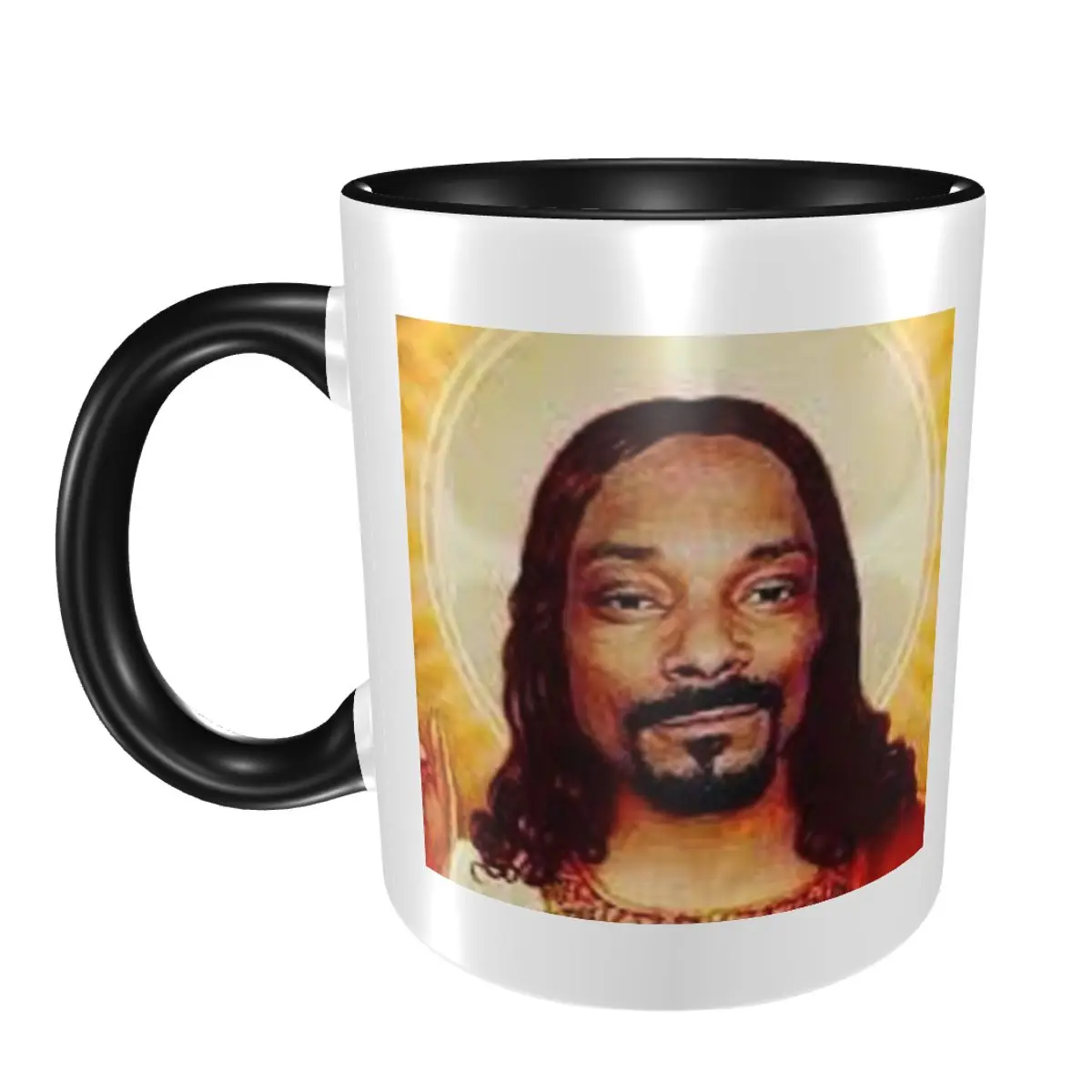 

Кружка Snoop Dogg Goes Иисус, забавные керамические кофейные чашки, чайные кружки, чашка для молока, посуда для напитков, подарок для женщины и мужчины