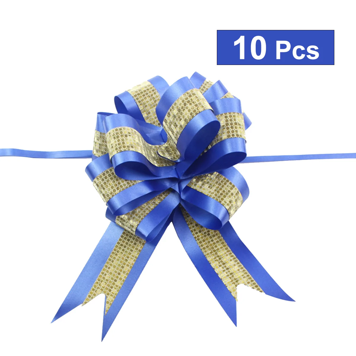 

10 Pcs Wedding Decoration Navy Bows for Wrapping Decorations Gift Ribbon Organza