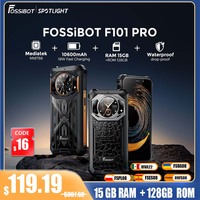 [World Premiere] Fossibot F101 Pro,Rugged Smartphone ,10600mAh,IP68,15GB+128GB,Waterproof Global Version Cell Phone,NFC