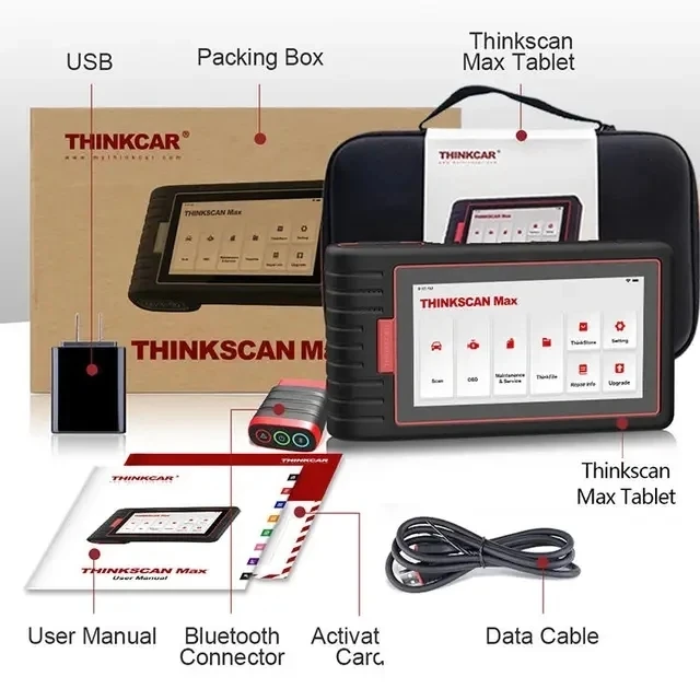 2024 Latest Version ThinkScan Max 2 2 Scanner Diagnostic Tool Car Scanner ECU Coding thinkscan max 2 Lifetime free