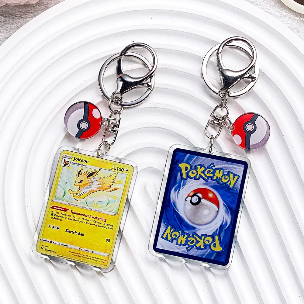 Pokémon-personages Pikachu Bulbasaur Jigglypuff Acryl sleutelhanger Tasbedels Accessoires Rugzakhanger Sleutelhouder Vriend Geschenken