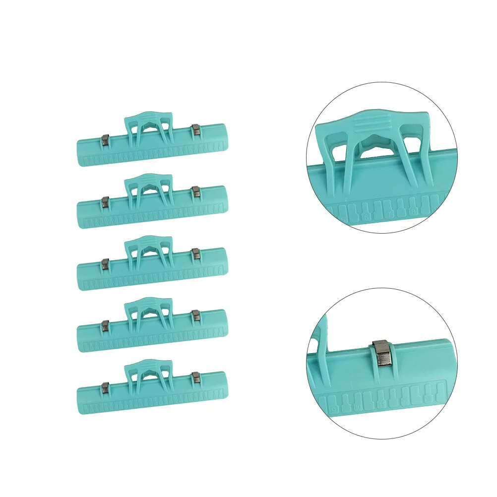 

5Pcs Music Score Holder Multi-Function Practical ABS Metal Clip Convenient Portable Page Fixing Tool for Musicians
