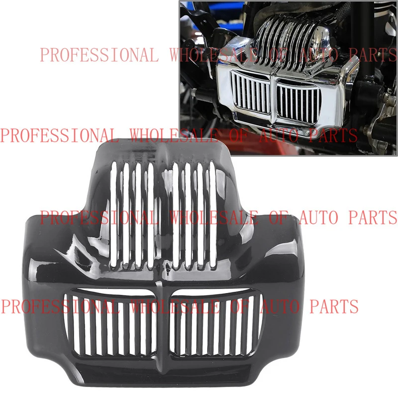 V+ Black Engine Oil Cooler Cover for Harley Touring Electra / Road Glide / King