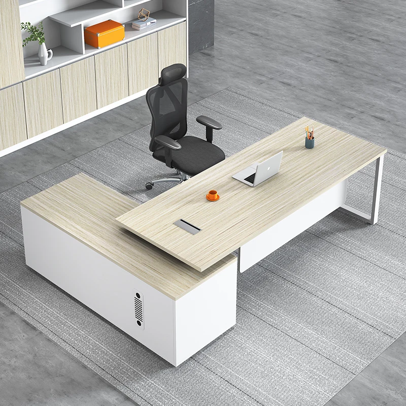 

Modern Wood Office Desk Executive Office Table with Customizable Colors