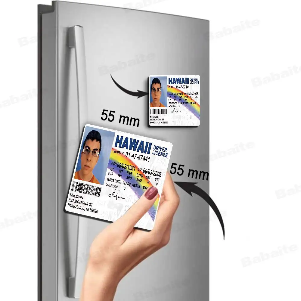 Mclovin Movie Superbad Fashion Photo Fridge Magnet Personalize Refrigerator Holiday Decor For Friends Gift Vibrant Print Quality