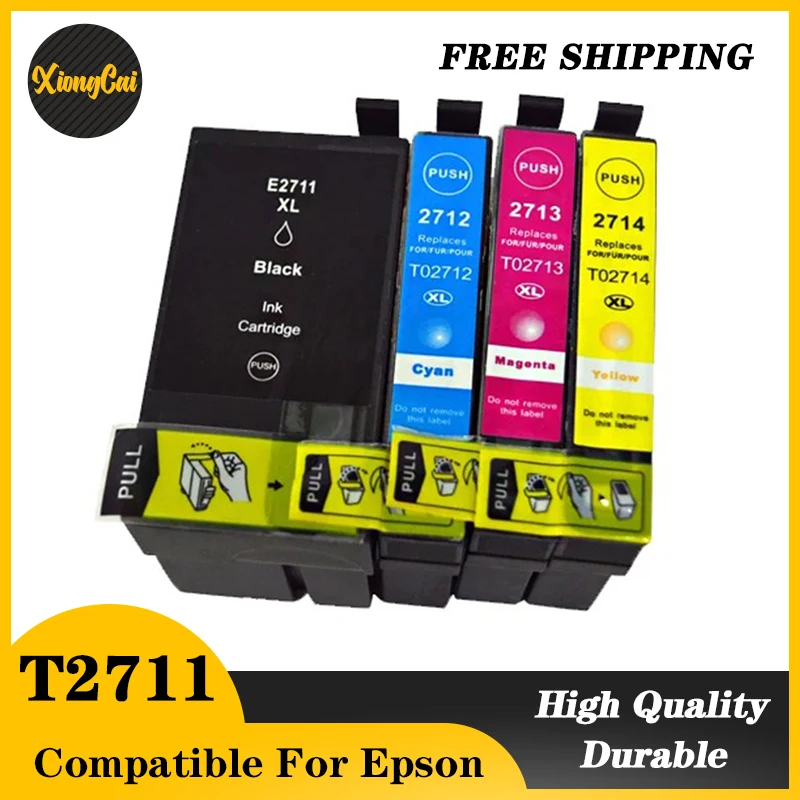 T2711 For Epson ink cartridges T2711 T2712 T2713 T2714 for Epson WorkForce WF-7110 WF-7610 WF-7620 WF-3620 WF-3640 printer 27 XL