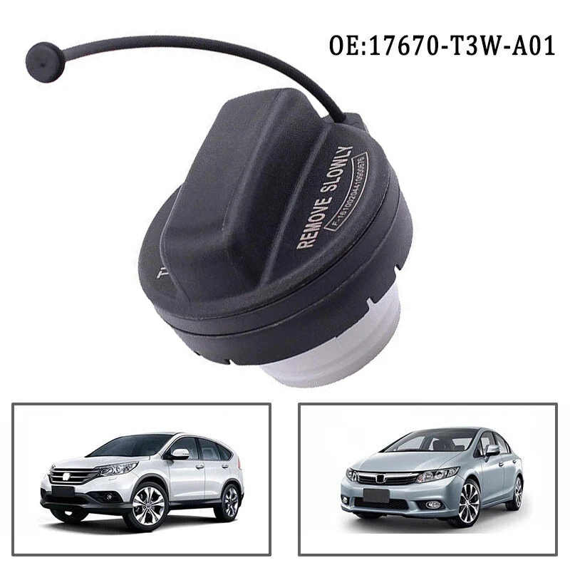 

1Pc Auto Gas Tank Fuel Cap For Honda Civic 2006-2015 ALL MODELS 7670-T3W-A01 Black Gas Tank Fuel Cap Car Parts