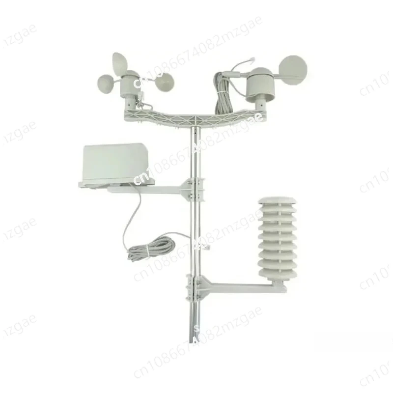 

Anemometer, Wind Direction Indicator, Temperature and Humidity Rain Gauge, Professional Wireless Weather Station 433Mhz