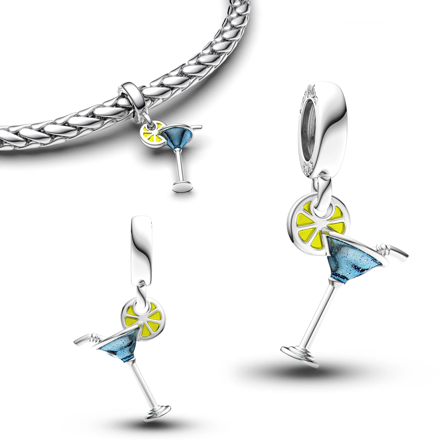 

Original and Pure 925 Sterling Silver Bracelets High Quality Fine Jewelry Beads Pendant Bracelet Charms Pendants Making Fashion