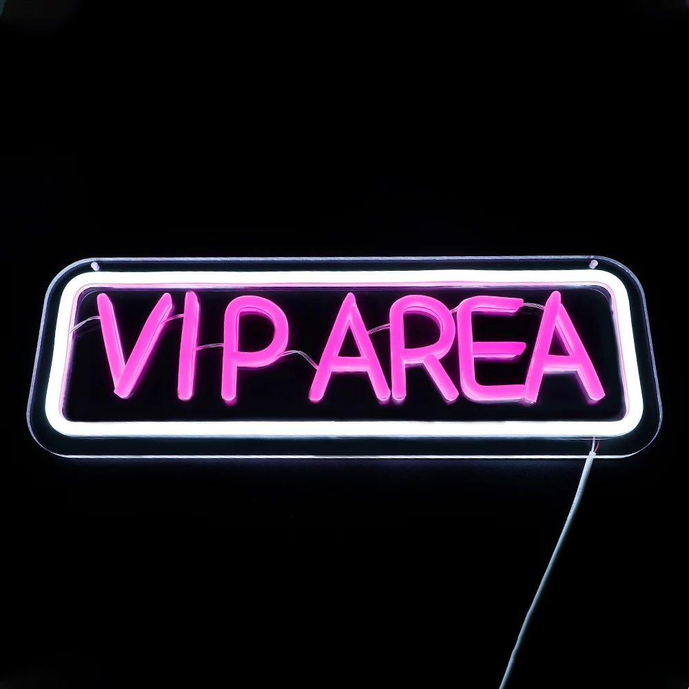 LED Dimmable Wall Neon Sign Light, Night Light para Bar, Game Zone, Restaurante, Pub, Clube, Vinho, Cocktail, Party Decor, Área Vip, 1Pc