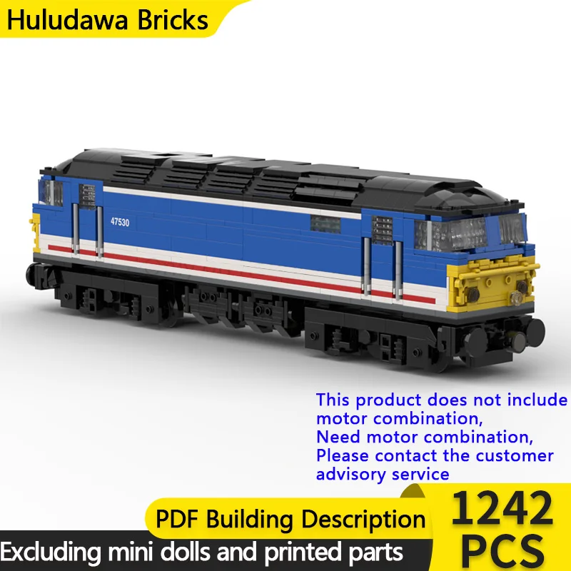 

City Car Model MOC Building Bricks Class 47 Diesel Locomotive Modular Technology Children Holiday Gifts Assemble Toys Suit
