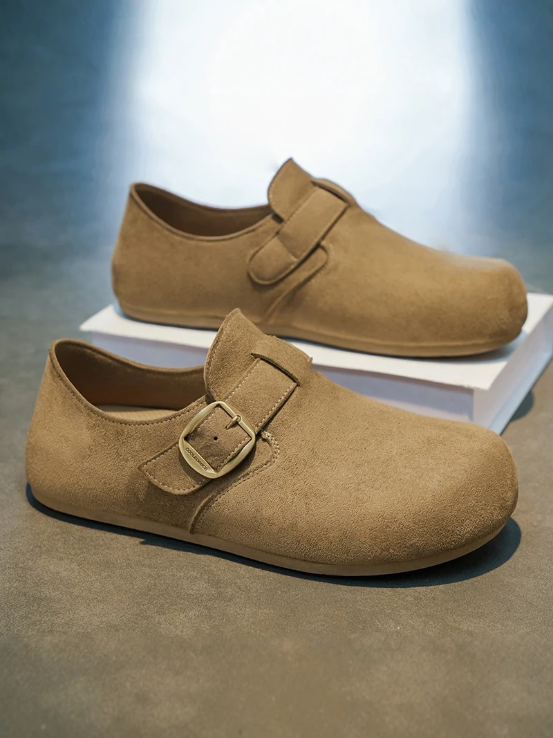 

Men's Shoes Summer Trend Versatile Retro Casual Slip-On Sports Commuting Mule Shoes Breathable Low Heel Thick Bottom