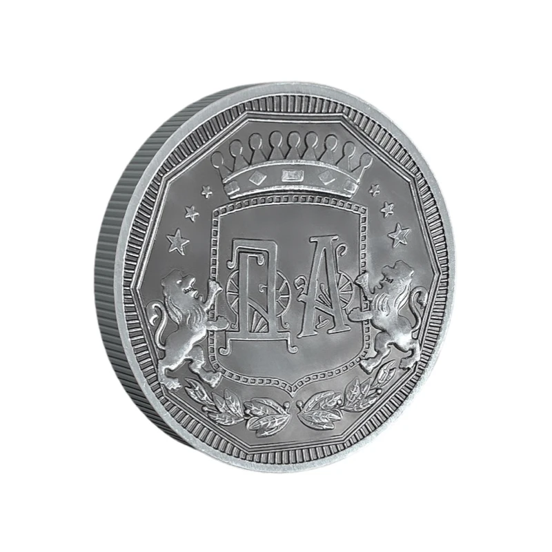 Russian Decision Coin Badge Yes or No Conviction Commemorative Coins Depend on Antique Coin Lion Crown Pattern