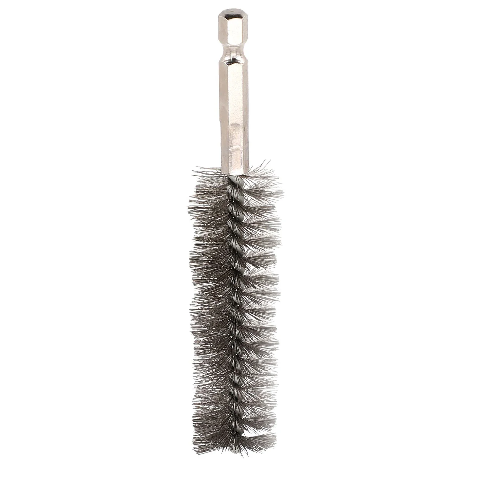 1pc 1/4Inch Silver Stainless Steel Cleaning Brush Cleaning Tools Rust Removal Tools Polishing Tools Hand Tools 9-25mm