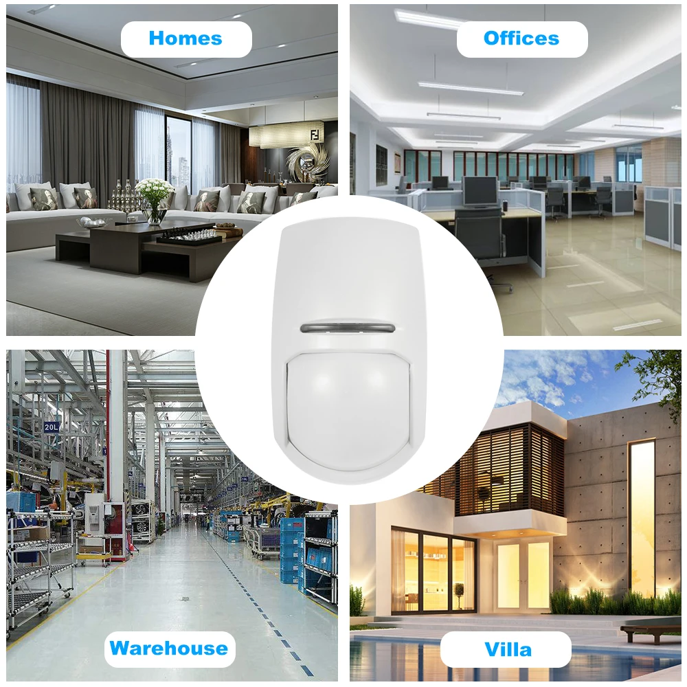 Wired PIR Motion Sensor Dual Passive Infrared Detector For Home Burglar Security Alarm System