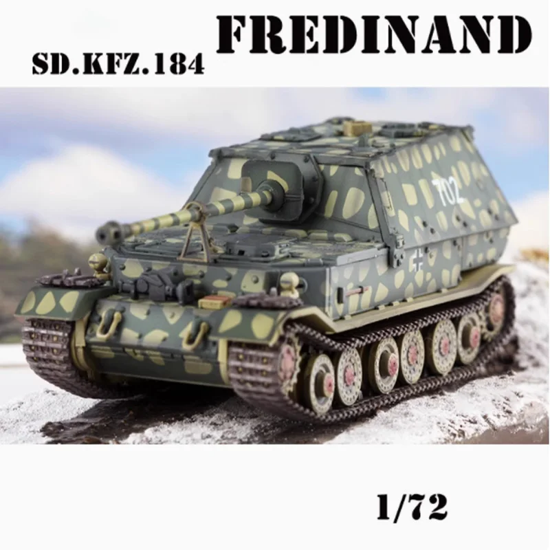 

63221 1/72 Scale German Sd.Kfz.184 Ferdinand Anti-tank Destroyer Kursk 1949 Simulation Tracked Tank Model Collectible Souvenir