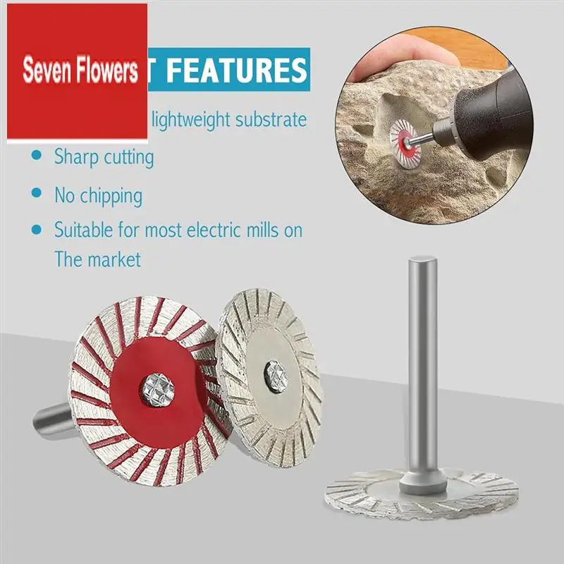 

10Pcs Stone Carving 40Mm Blades, Mini Diamond Turbo Engraving Saw Blades, Metal Cutting Wheel