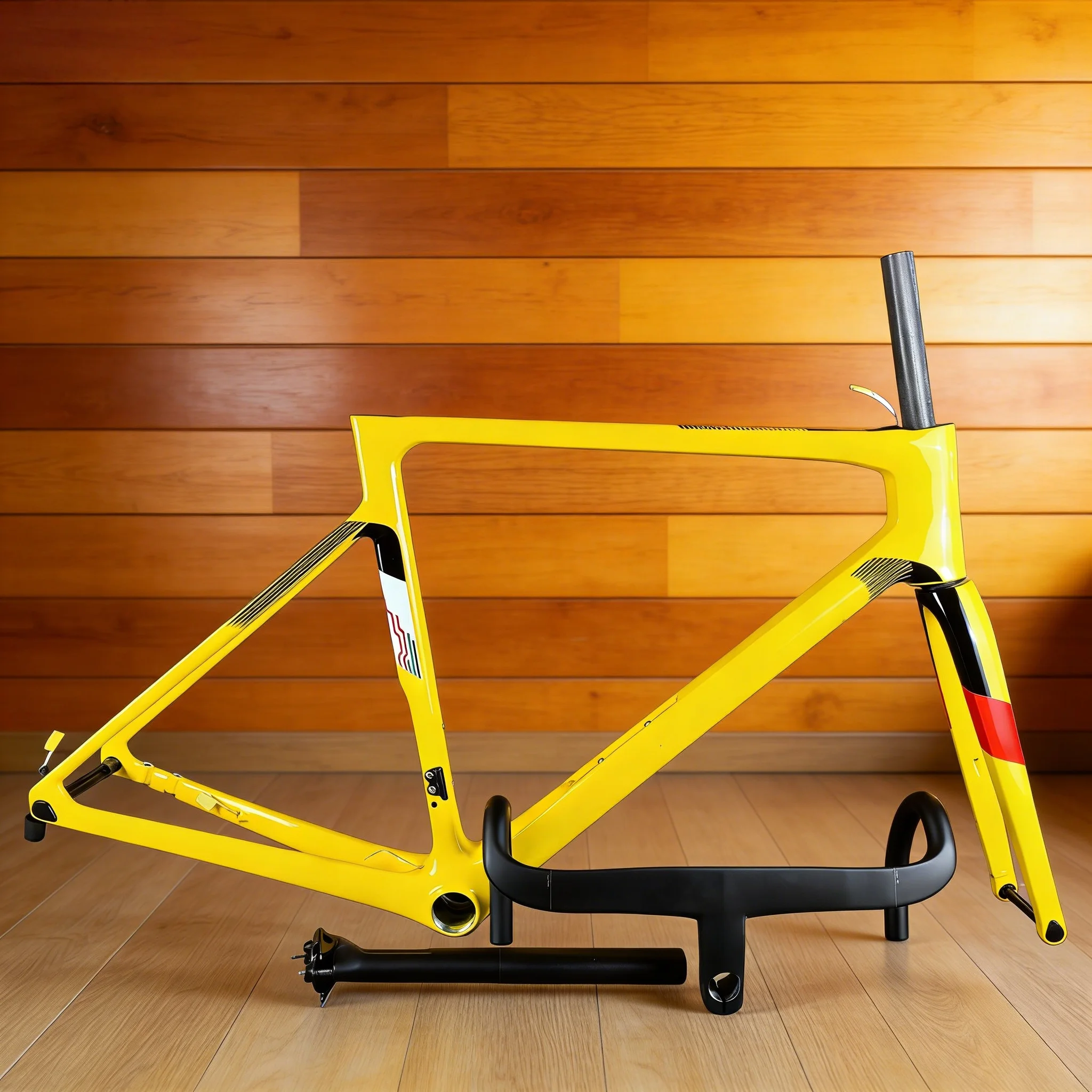 

2026 V4RS carbon fiber road bike frame, T47 carbon fiber road bike frame, lightweight frame with fully internal cable routing.