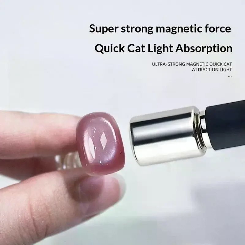 Strong Magnetic Cylindrical Head Nail Magnet Tool Pens Magnetic Cat Eye Gel Polish Nail Art Kit For DIY Salon Studio Or Home Use