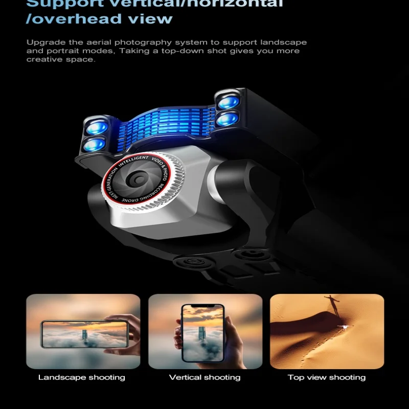 K17 Drone 8K Professinal With HD Three Camera Obstacle Avoidance Brushless Motor GPS 5G WIFI RC FPV Optical Flow Quadcopter Toy