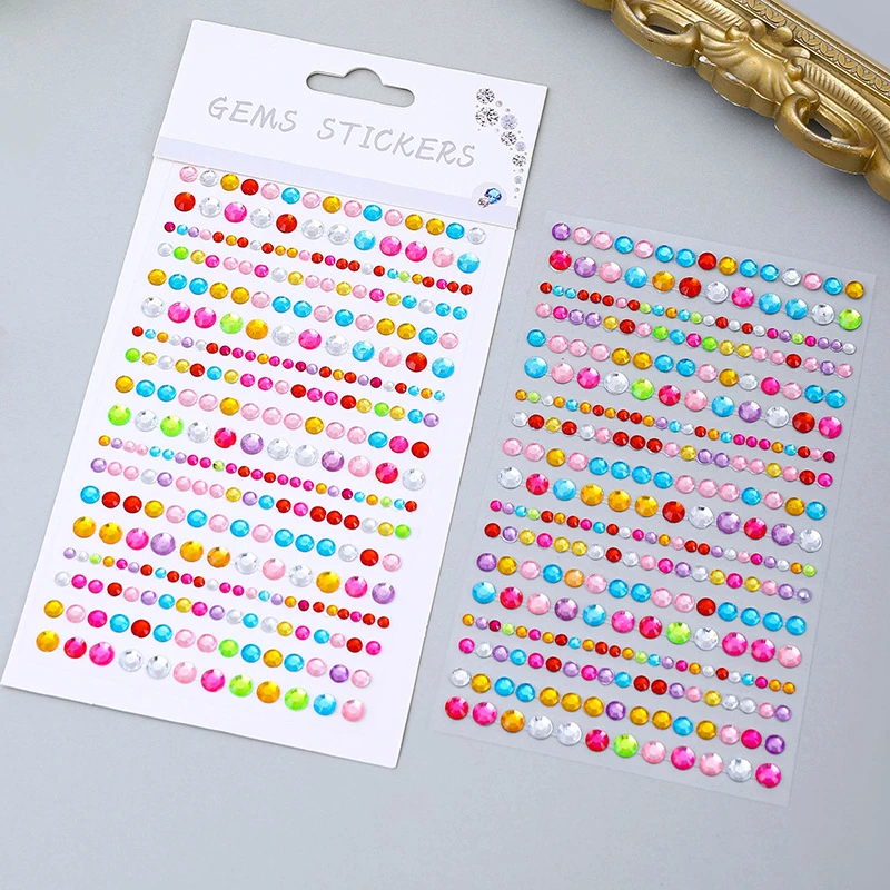 Party Eyes Girls Face Diamond Tattoo Sticker Rhinestone Acrylic Face Decoration Sticker
