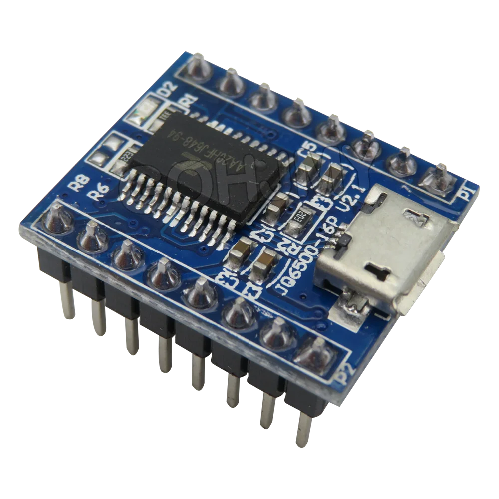 1PCS JQ6500 Voice Sound Module USB Replace One to Five Way MP3 Voice Standard JQ6500 Voice Module 16M