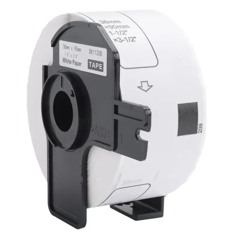 رائعة-30 لفة لأخيه DK11208 التسمية الحرارية 38 مللي متر x 90 مللي متر يموت قطع تسميات DK-11208 DK 11208 متوافق مع طابعة Brother QL