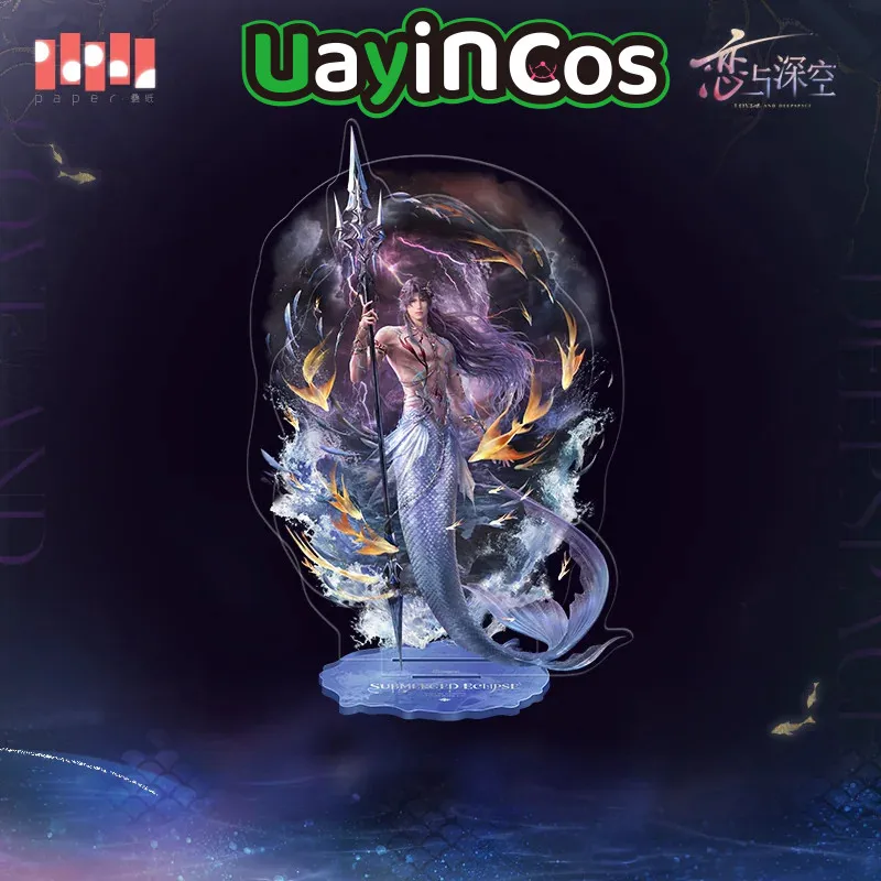 In stock Official Love and Deepspace Rafayel Acrylic Stand Ornament Lemurian Sea God Series Anime Game Toy Gifts Cosplay