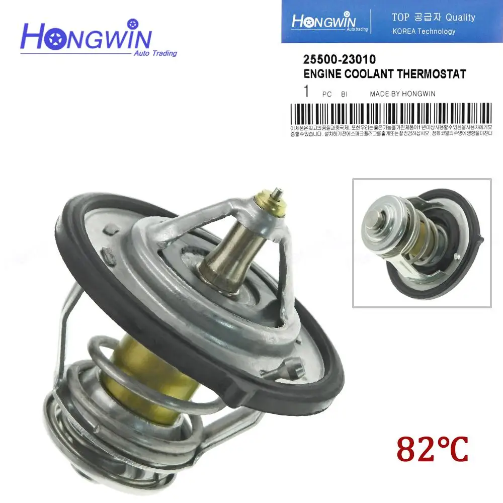 2550023010   / 25500-23010 Termostat płynu chłodzącego silnik do Hyundai Santa Fe Sonata Accent / Kia Sportage Optima Forte Tucson 1996-16