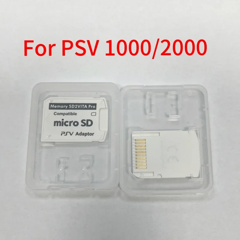

50PCS Ps Vita Psvita Psv 1000 2000 Memory Game Card To Micro SD TF Adapter Sd2vita Pro Compatible Sd Tf Card Adaptor V5.0 White
