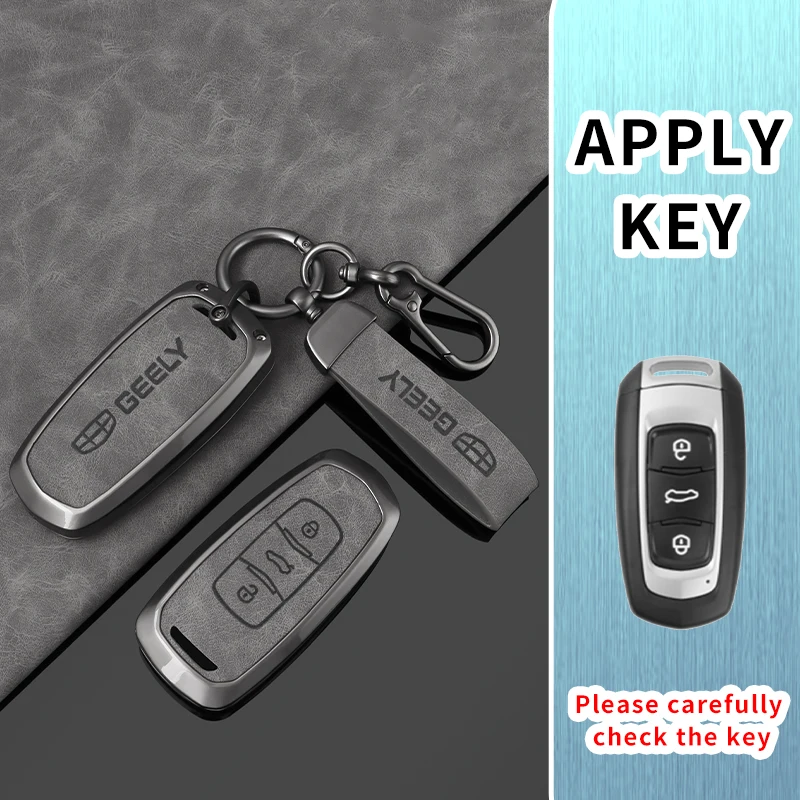 Car Key Case Cover Shell For Geely Emgrand X7 GS GX3 GT GC9 EC7 GC715 EC718 Englon SC3 Atlas Pro Keyless Remote Fob