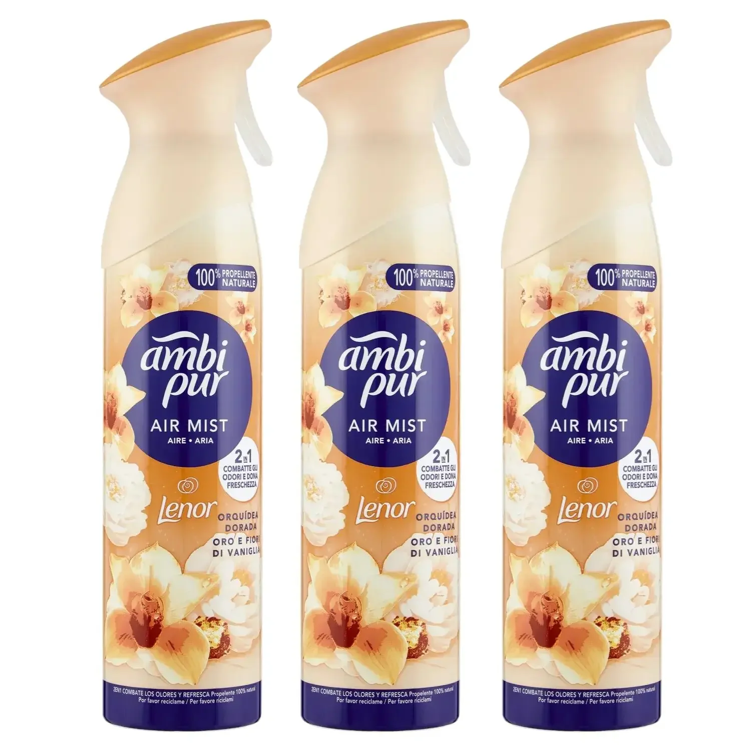 Ambipur Ambi Pur Air Mist Golden Orchid Spray Air freshener 185ml