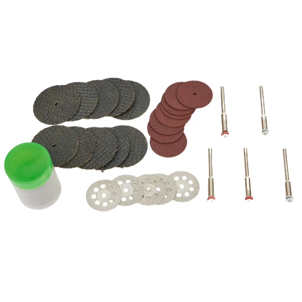 60Pcs Detailing Attachment Replacement Rotary Tool Accessories Sanding Wheel Glass Wood Ceramic Metal Sander 40mm
