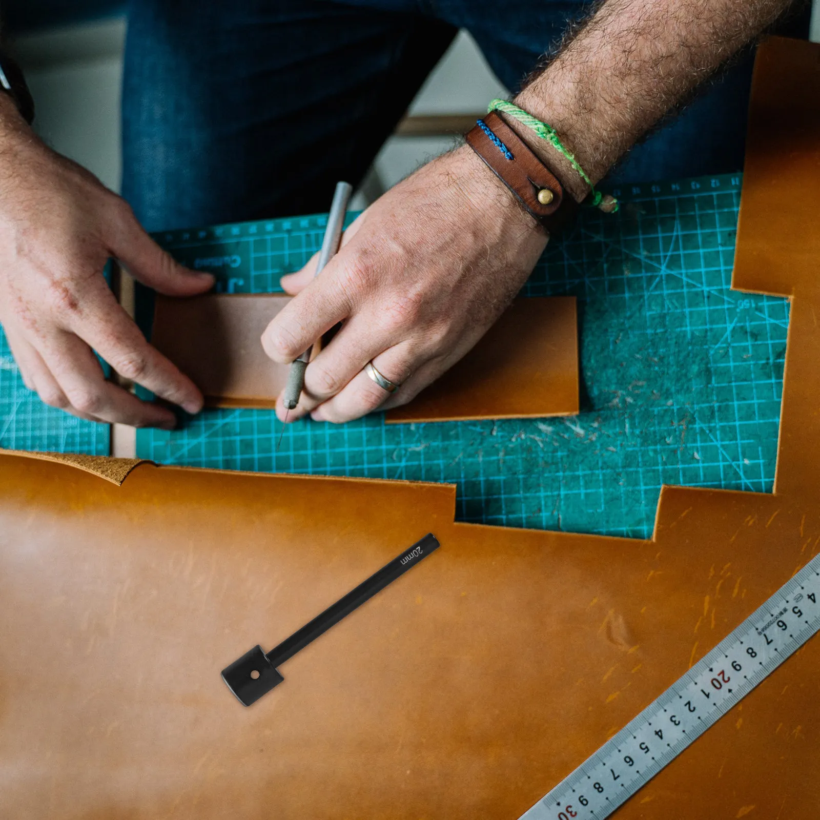 

Diy Half-Round Puncher For Belt Wallet Handbag Crafting Crafting Punch Tool Diy Craft Tool Handwork