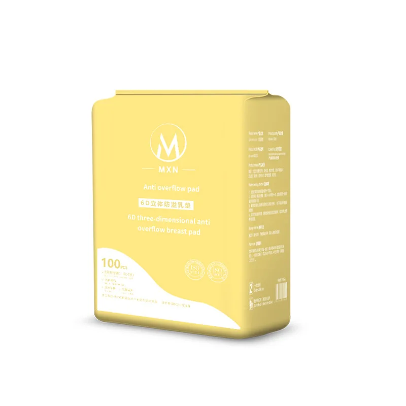 100 unids/set maternidad lactancia almohadillas antidesbordamiento almohadillas desechables almohadillas de aislamiento de lactancia transpirable suministro postnatal