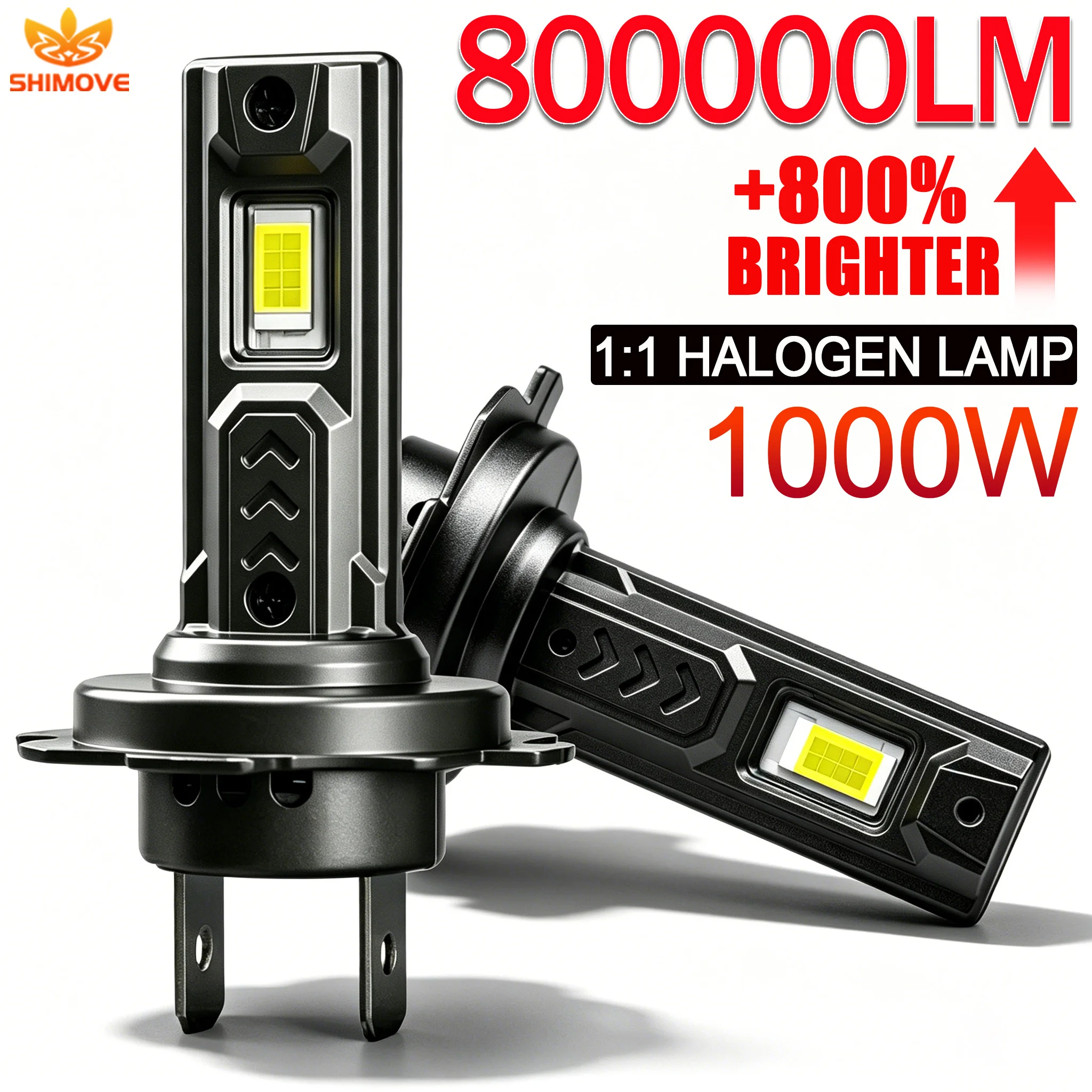 

H4 H7 LED Bulbs Canbus Super Bright Spotlights Led Lights for Car Powerful Canbus Automobile Headlight Fog Lamp Accessories 12V