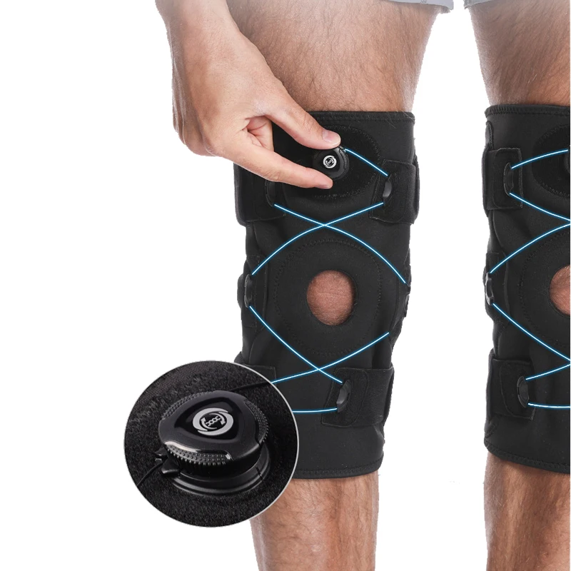 

Шарнирный наколенник с боковыми стабилизаторами, дизайн ручки, регулируемая опорная накладка для мужчин и женщин