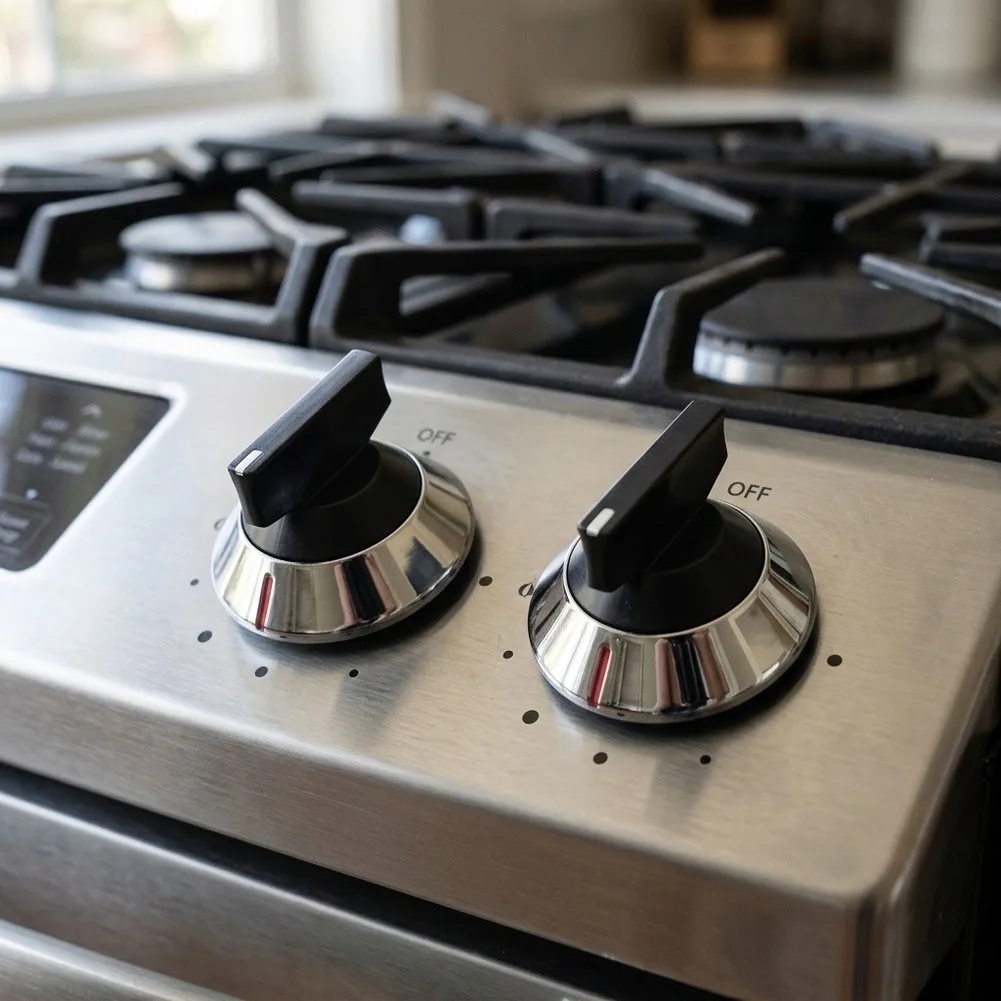 Replacement Knob For 330190 Burner Control 2-Pack Kitchen Appliance Parts Easy Install Optimal Control Cost Effective